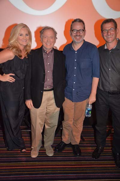 MSNBC Alex Witt, Dick Cavett TV Host and Directors "Best of Enemies" Morgan Neville and Robert Gordon.  Photo by:  Rose Billings/Blacktiemagazine.com