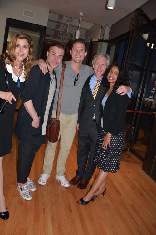 Debbie Dickinson, International Fashion Designer Loris Diran, Art Writer Kurt McVey,Artist Keith Kattner and Mrs. Nita Kattner. Photo by: Rose Billings/Blacktiemaagzine.com