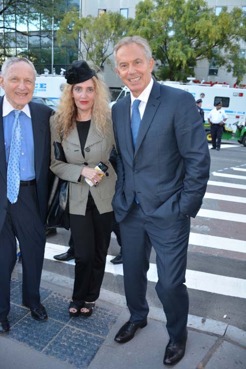 Donald Billings, Joyce Brooks and Tony Blair, Former Prime Minister of the United Kingdom.  Photo by:  Rose Billings/Blacktiemagazine.com