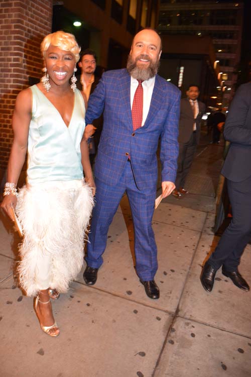 Cynthia Erivo (The Color Purple and Danny Burstein (Fiddler On The Roof). Photo by: Rose Billings/Blacktiemagazine.com