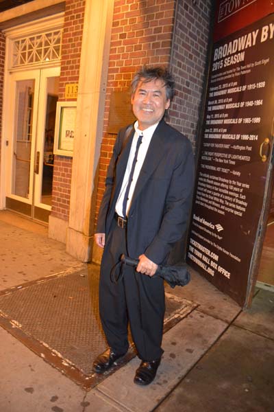 David Henry Hwang leaving Town Hall 2015 Drama Desk Awards. Photo by: Rose Billings/Blacktiemagazine.com
