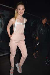 Elle Fanning arriving at 42 West . Photo by: Rose Billings/Blacktiemagazine.com