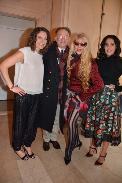 William Ivey Long and Phoebe Legere in center with The Producers. Photo by: Rose Billings/Blacktiemagazine.com