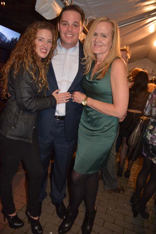 Jennifer Flynn, Hank Flynn and Kelly King from Chasing News. Photo by: Rose Billings/Blacktiemagazine.com