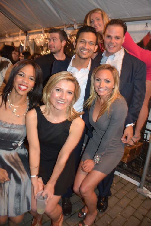 Sibile Marcellis, Diana Blass, Tara Jaleway, Alex Zdan,Rohan Mohanty, Hank Flynn, Jessica Nutt The Cast of Chasing News ( What Fun). Photo by: Rose Billings/Blacktiemagazine.com