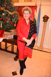 Katalin Bogyay FRSA, FWAAS Ambassador Extraordinary and Plenipotentiary Permanent Representative of Hungary to The United Nations Hosted A Wonderful Foreign Press Association Christmas Party. Photo by: Rose Billings/Blacktiemagazine.com