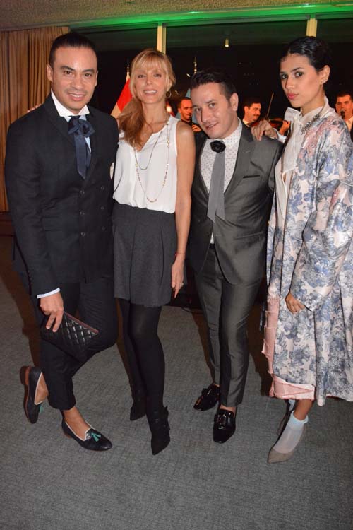 Victor dE Souza, Marla Maples, Dustin Lujan. Photo by: Rose Billings/Blacktiemagazine.com