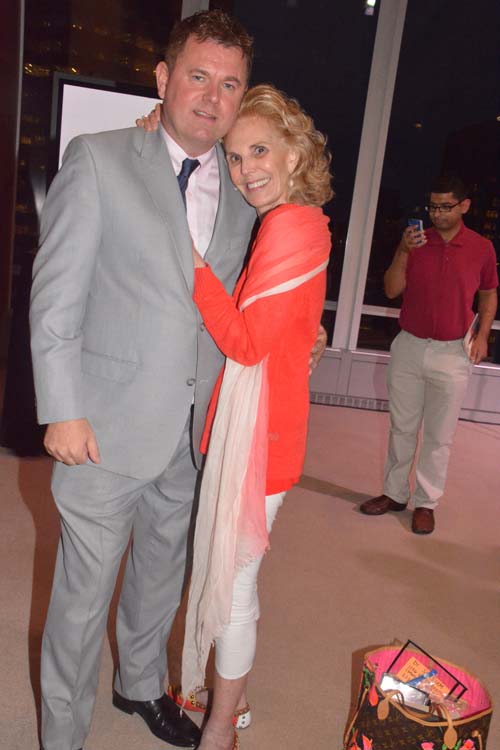 Origin's Artistic Director George C. Heslin and Board Member Tina Santi Flaherty. Photo by: Rose Billings/Blacktiemagazine.com