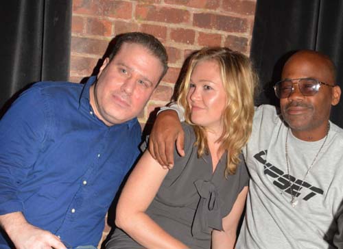 Noel Ashman owner of The Leonora, with Julia Stiles star of Phoenix and Damon Dash. Photo by: Rose Billings/Blacktiemagazine.com