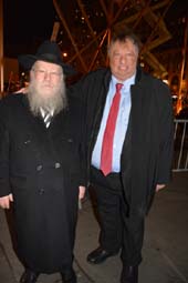 Rabbi Schmuel Butman and John Catsimatidis . Photo by: Rose Billings/Blacktiemagazine.com