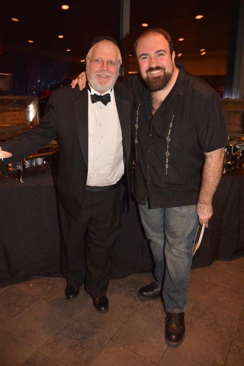 Zalmen Mlotek NYTF 's Artistic Director and Adam B. Shapiro. Photo by: Rose Billings/Blacktiemagazine.com