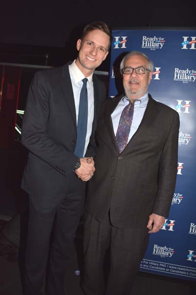 Erik Bottcher and Former Congressman Barney Frank. Photo by: Rose Billings/Blacktiemagazine.com