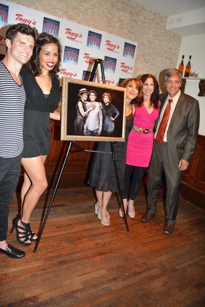 Kyle Dean Massey, Ciara Renee, Andrea Martin Valerie Smaldone and Bruce Dimpflmaier. Photo by: Rose Billings/Blacktiemagazine.com