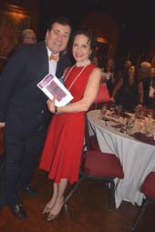 Lee Roy Reams (Host) and Bebe Neuwirth (Helen Hayes Award). Photo by: Rose Billings/Blacktiemagazine.com