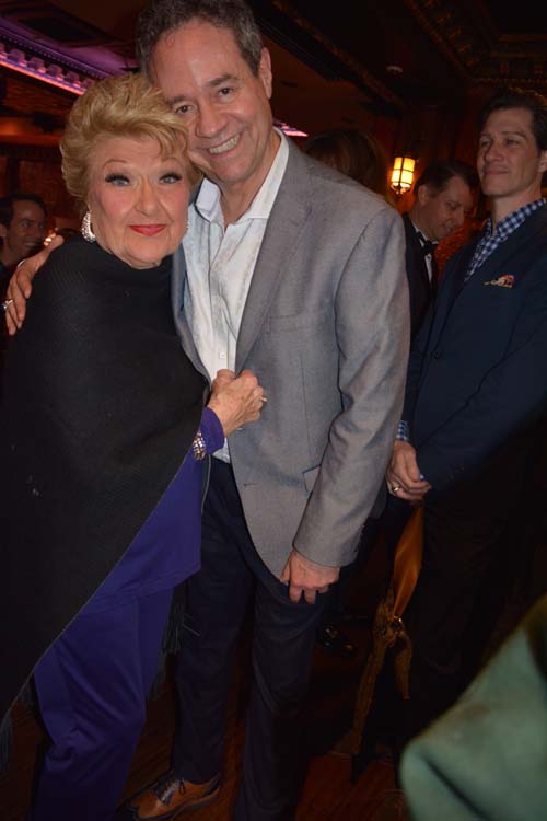 Marilyn Maye and Mark Sendroff. Photo by: Rose Billings/Blacktiemagazine.com