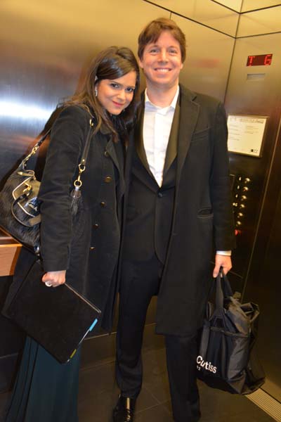 Larissa Martinez and Joshua Bell.  Photo by:  Rose Billings/Blacktiemagazine.com