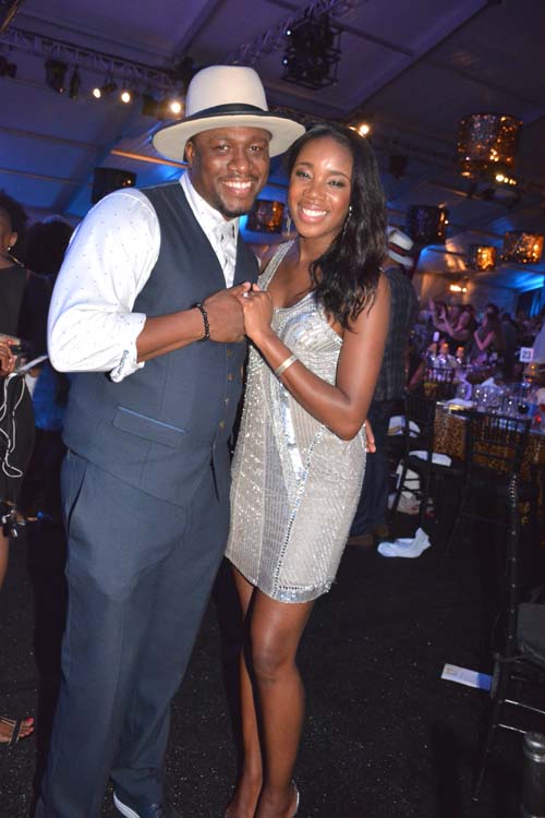 DJ M.O.S. and his wife DJ Kiss. Photo by: Rose Billings/Blacktiemagazine.com