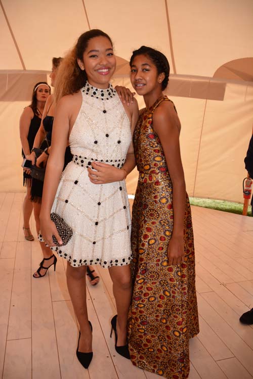 Ming Lee and Aoki Lee (Russell's lovely daughters). Photo by: Rose Billings/Blacktiemagazine.com