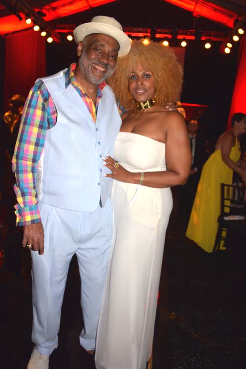 Danny Simmons and Lisa V. Arrington. Photo by: Rose Billings/Blacktiemagazine.com