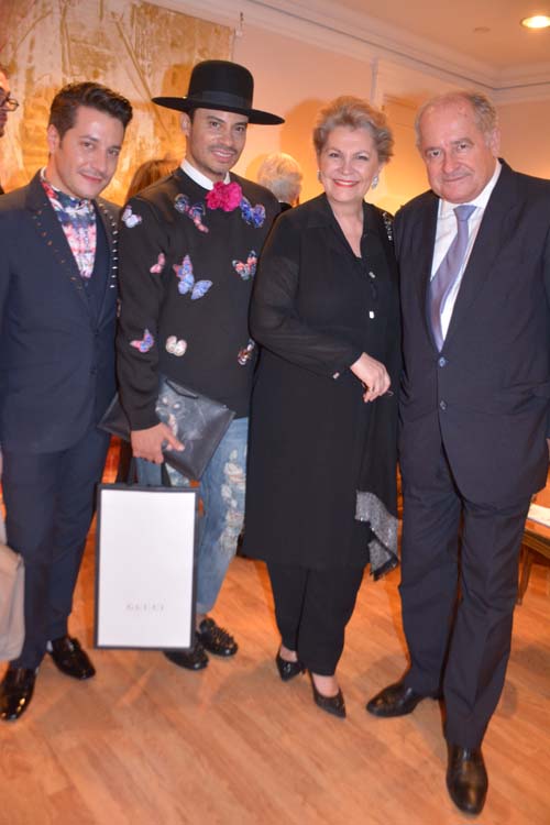 Dustin Lujan,Victor dE Souza, H.E.MS. Katalin Bogyay, and Dr.Tamas Lorinczy. Photo by: Rose Billings/Blacktiemagazine.com