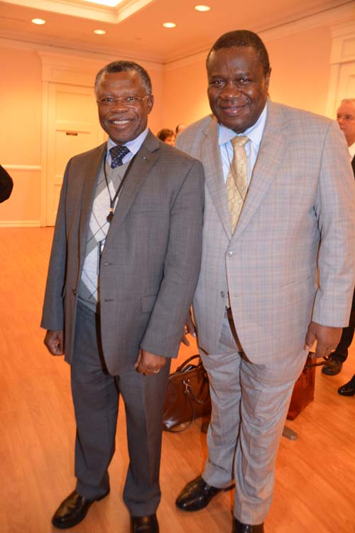 Wilfred I Emvula Namibia, Kingsley Mamabolo Ambassador South Africa. Photo by: Rose Billings/Blacktiemagazine.com