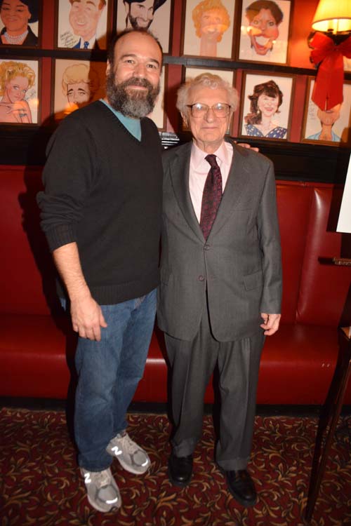 Danny Burstein and Sheldon Harnick.  Photo by:  Rose Billings/Blacktiemagazine.com