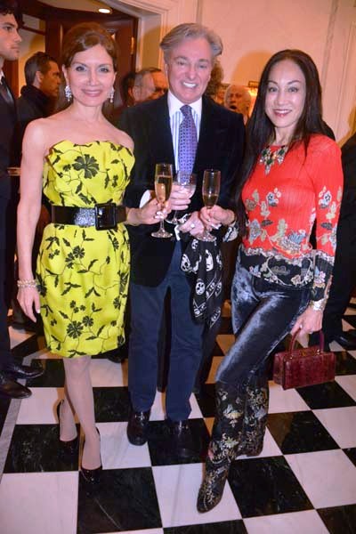 Jean Shafiroff , Geoffrey Bradfield and Lucia Hwong Gordon. Photo by: Rose Billings/Blacktiemagazine.com