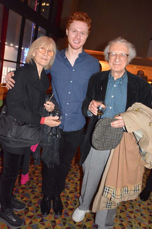 Artery and Sheldon Harnick with in center Nicholas Barasch in Roundabout . Photo by: Rose Billlings/Blacktiemagazine.com