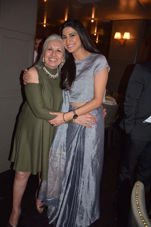 2017 New York Indian Film Festival Aroon Shivdasani President & Executive Director of Indo American Arts Council and lovely actress opening night filmLipstick Under My Burka Actress Aahana Kumra. Photo by: Rose Billings/Blacktiemagazine.com