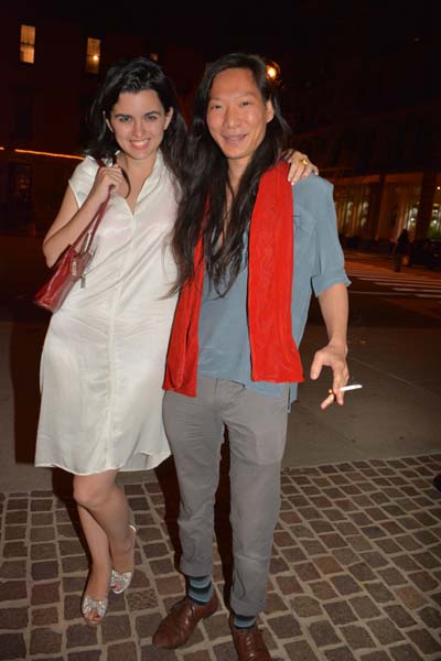 Leah Hennessey and Joon Taylor leaving Tribeca Grand screening Child of GOD. Photo by: Rose Billings/Blacktiemagazine.com