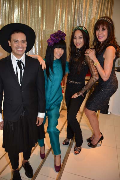 Victor dE Souza, Chiu-Ti Jansen, Lucia Hwong Gordon and Lauren Roberts. Photo by: Rose Billings/Blacktiemagazine.com