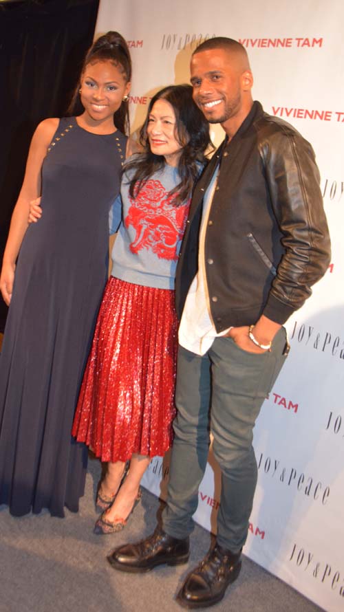 Tashiana Washington, Vivienne Tam and Eric West. Photo by: Rose Billings/Blacktiemagazine.com