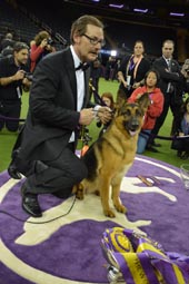 Handler Owner Kent Boyles with his German Shepherd Rumor. Photo by: Rose Billings/Blacktiemagazine.com