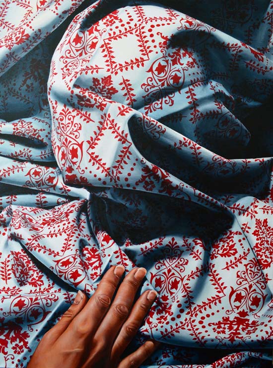 Alayna Coverly Stuck Oil on Canvas 48 x 36 inches 2020