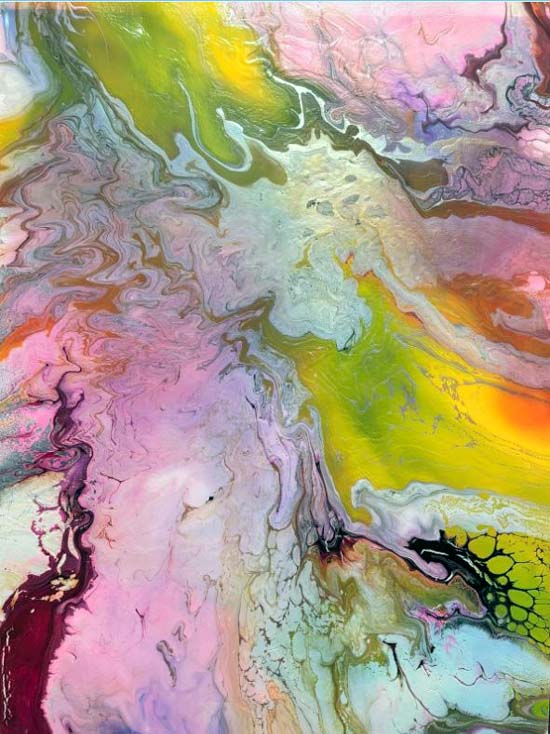 Neil Kerman Abstract on White Curtain Call