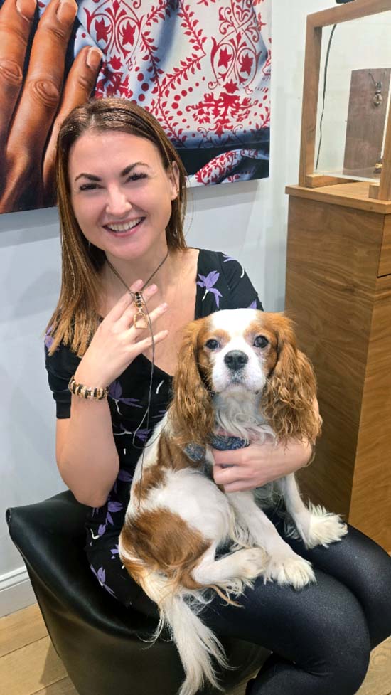 Krisztina Geosits wearing Zadeh Jewelry