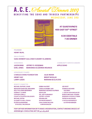A.C.E. Gala Awards Dinner