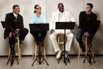 Members of the off-Broadway production, “The Castle,” Angel Ramos, Vilma Donovan, Kenneth Harrigan and Casimiro Torres