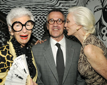 Iris Apfel, Michael Vollbracht, Carmen Dell'Orefice
