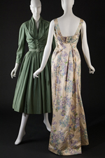 Christian Dior New York, afternoon dress, sea green silk taffeta,