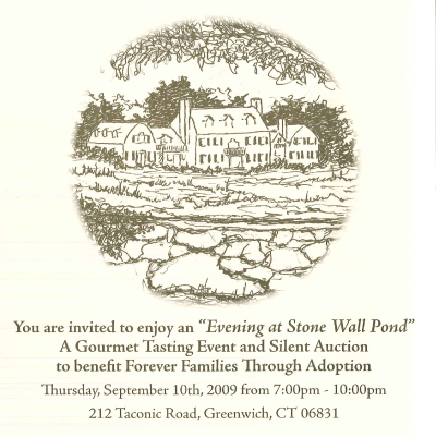 An Evening at Stonewall Pond Benefiting Forever Families Through Adoption