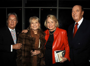 Arnold Scaasi, Barbara Walters, Liz Smith, and Parker Ladd