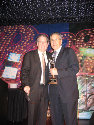 Jeff Mann, Publisher with Honoree Mike Stoler