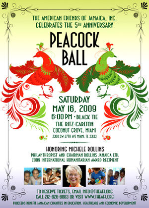 The American Friends of Jamaica Inc., Peacock Ball