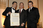 Mitch Rosenthal, Mayor Michael Bloomberg, Howard Meitiner