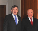 Rabbi Arthur Schneier, Prime Minister Gordon Brown