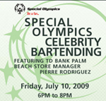 special olympics celebrity bartending at amici ristorante and bar