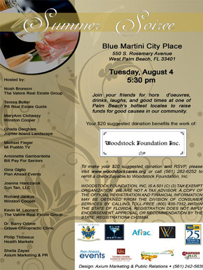 summer soiree benefiting woodstock foundation, inc.