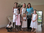 2010 Children & Parents Day Committee members with their family - Cheryl Moffett with children William and Willow, Kristen Kerl with daughters Abbey and Katie with Angela Sachitano of WPTV NewsChannel 5. The 5th annual Museum of Lifestyle & Fashion History Children & Parents Day Winter Wonderland will be held on Saturday, January 9, 2010