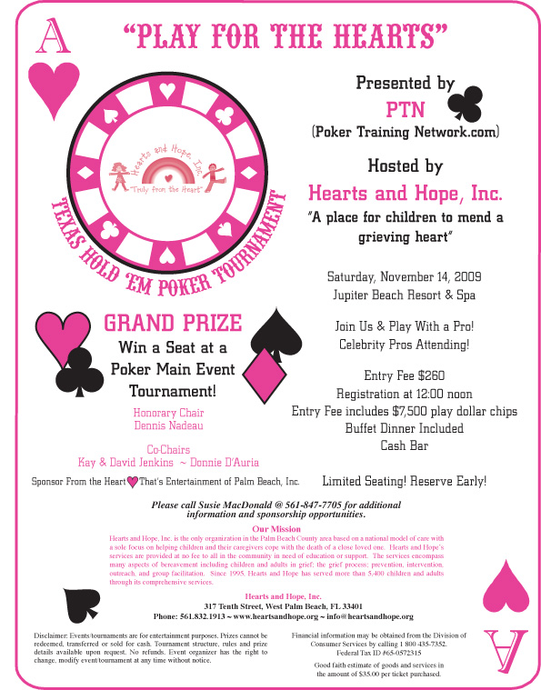 Play for the Hearts hosted by Hearts & Hope inc